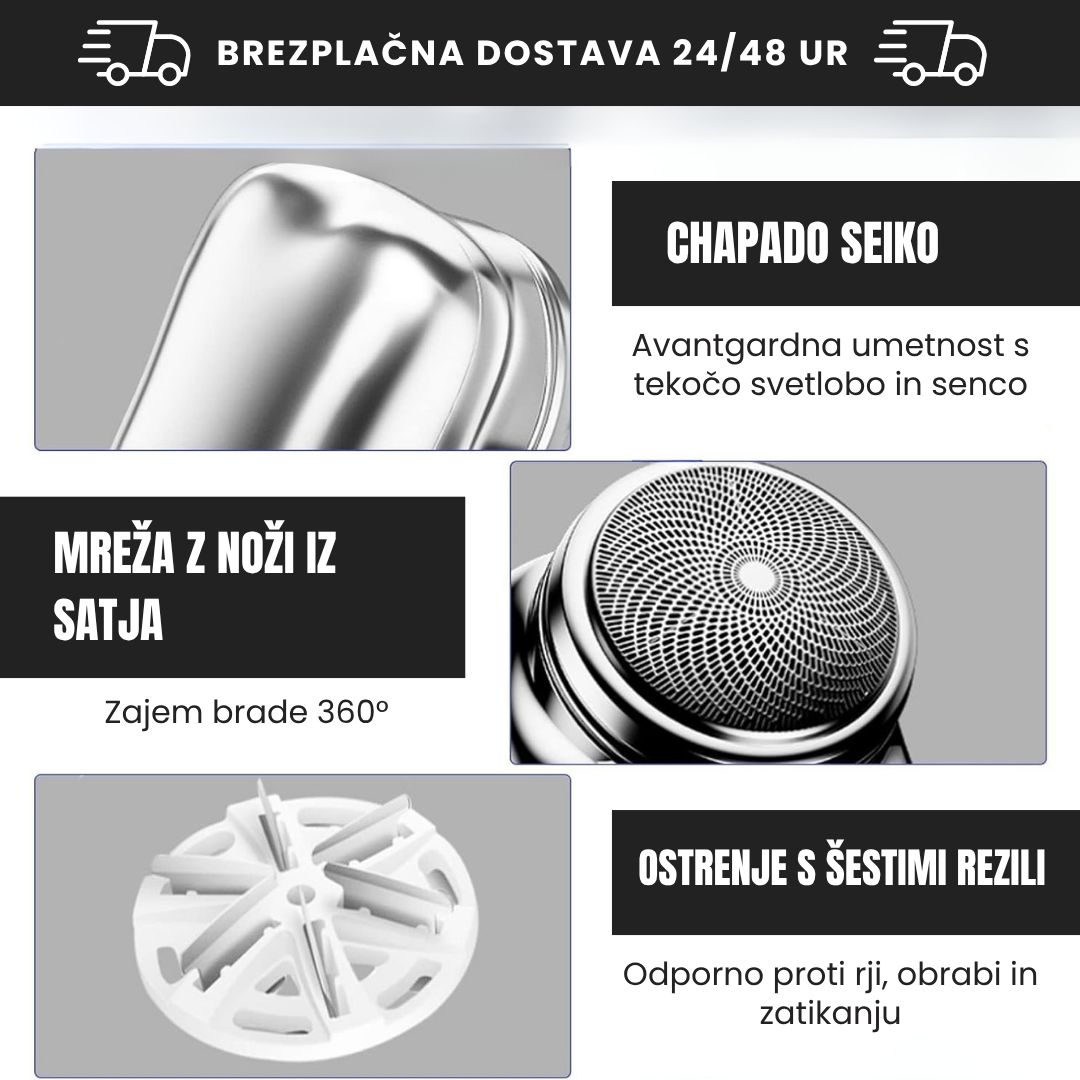 Mini Prenosni Električni Brivnik - ShaverX