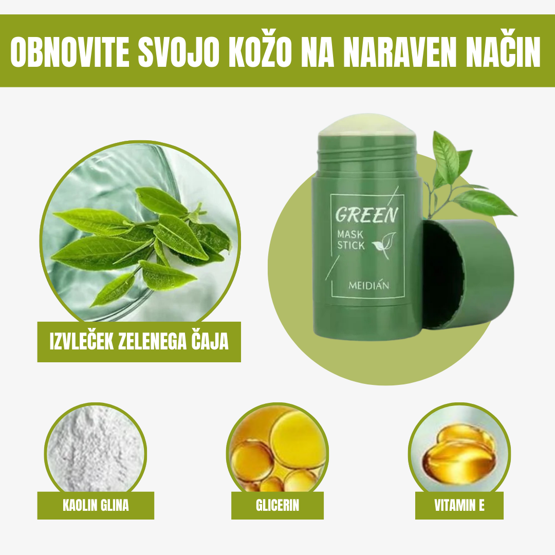Zelena maska za obraz Ponudba 3 x 1
