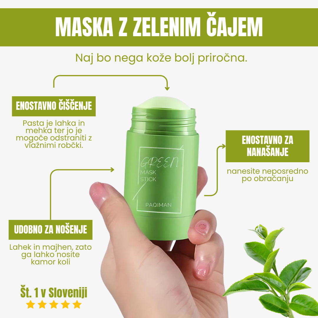 Zelena maska za obraz Ponudba 3 x 1